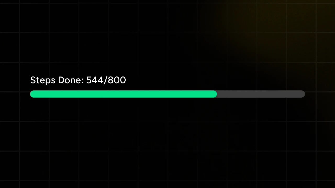 Goal Achievement Linear Progress Tracker