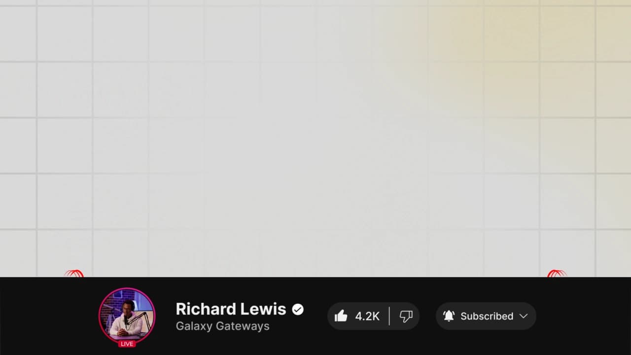 YouTube Channel Like Subscribe Bottom Bar