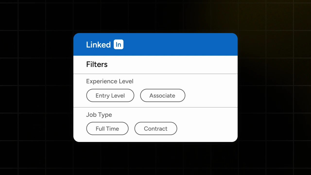 LinkedIn Job Filters