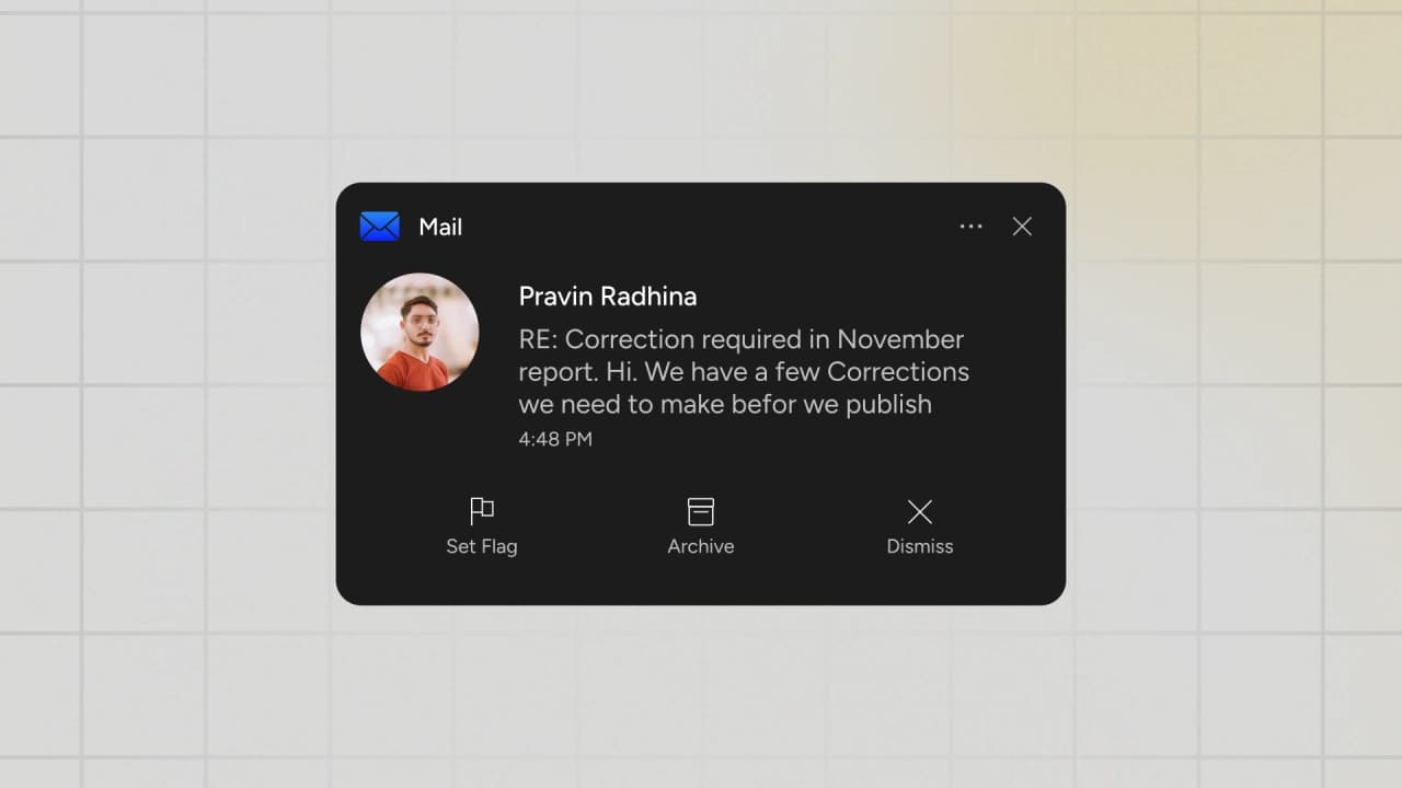 Windows Mail Notification