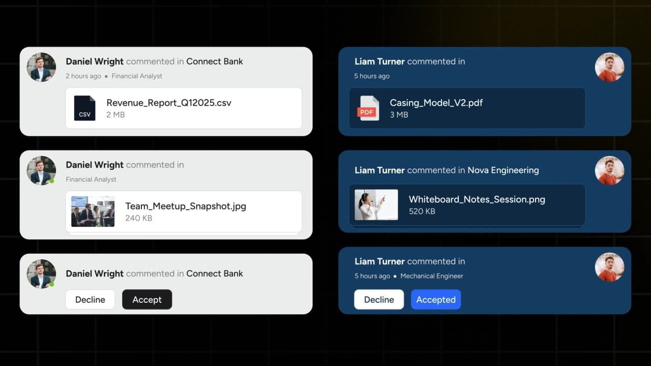 Modular Notification with Attachments