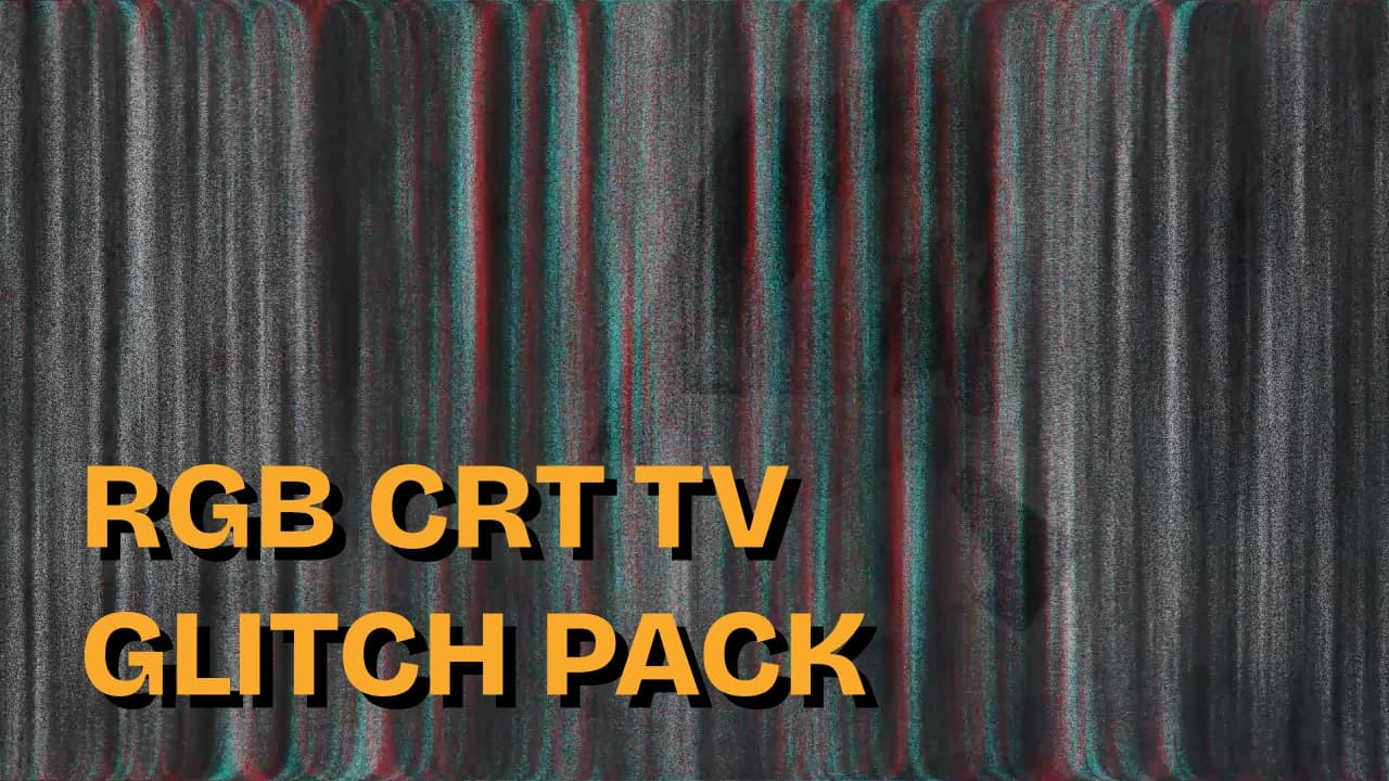 RGB CRT TV Glitch Pack