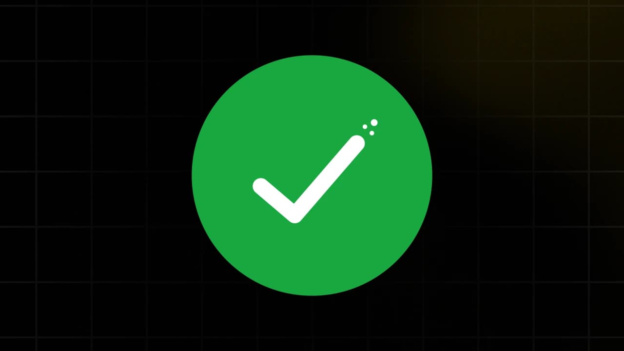 Check Mark With Burst