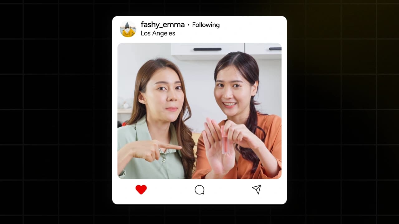 Instagram Post with Like