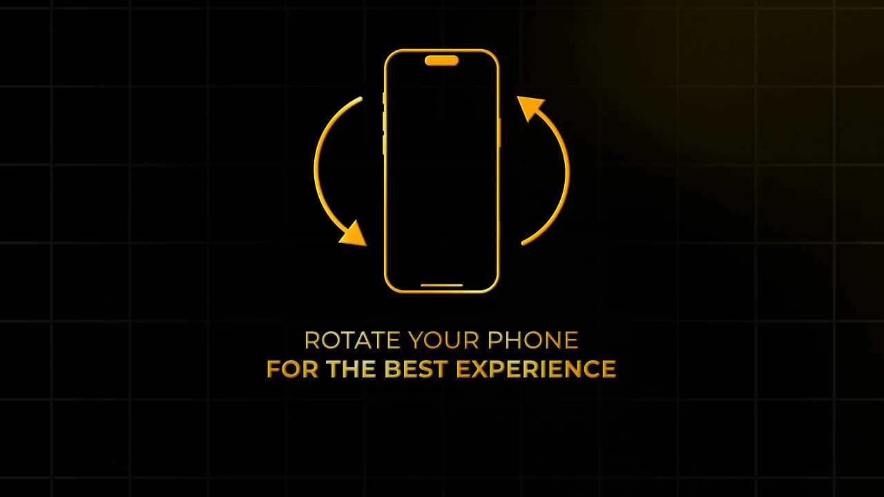 Golden Rotate Your Phone with Check Mark