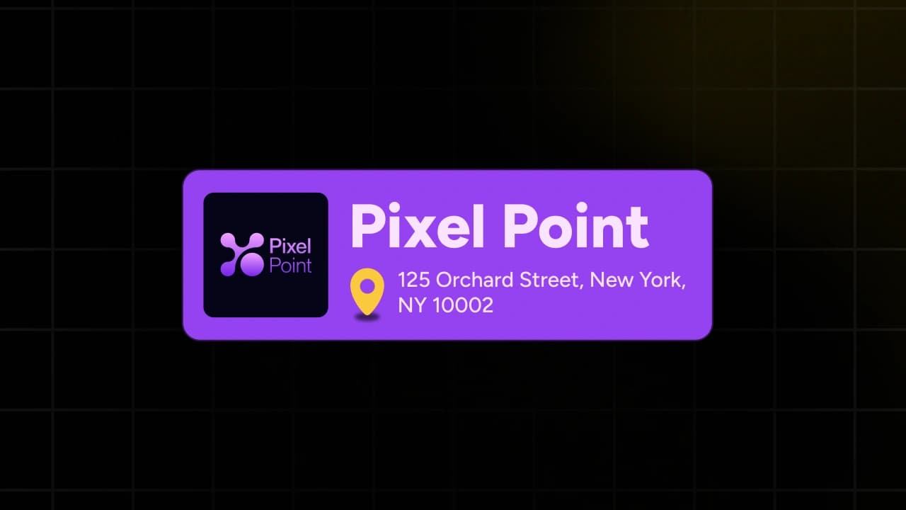 Location Pin with Address