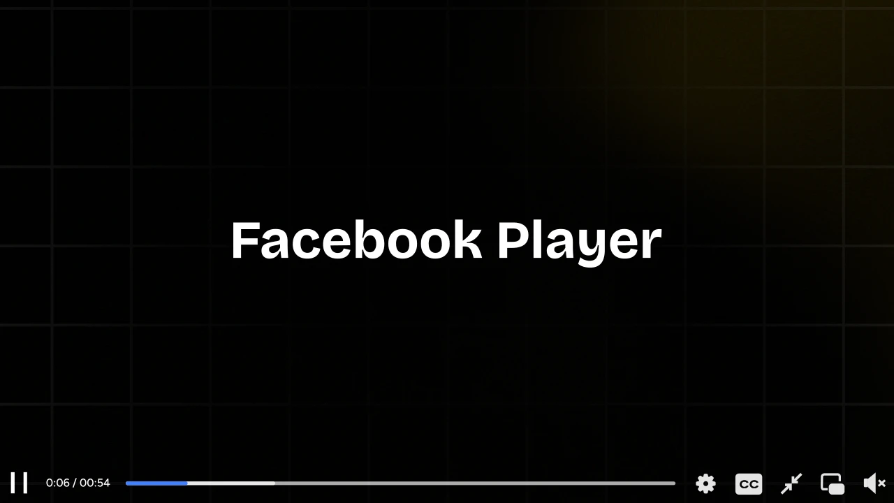 Facebook Video Player