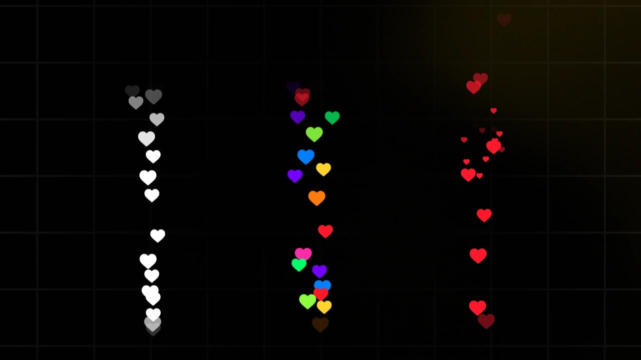 Live Floating Like Icons