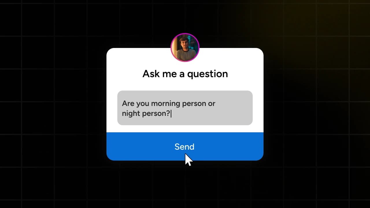 Instagram Ask Me a Question Sticker