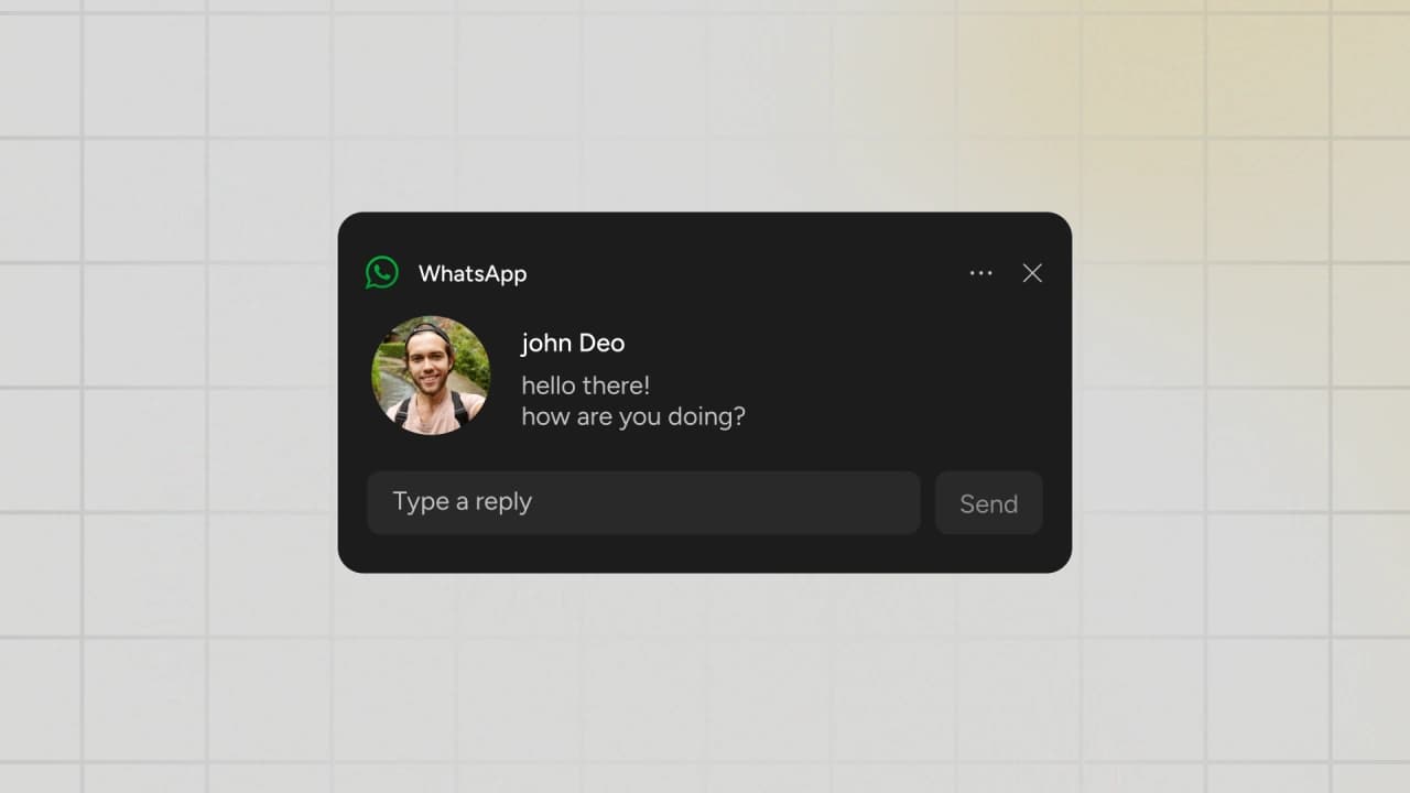 Windows Message Notification