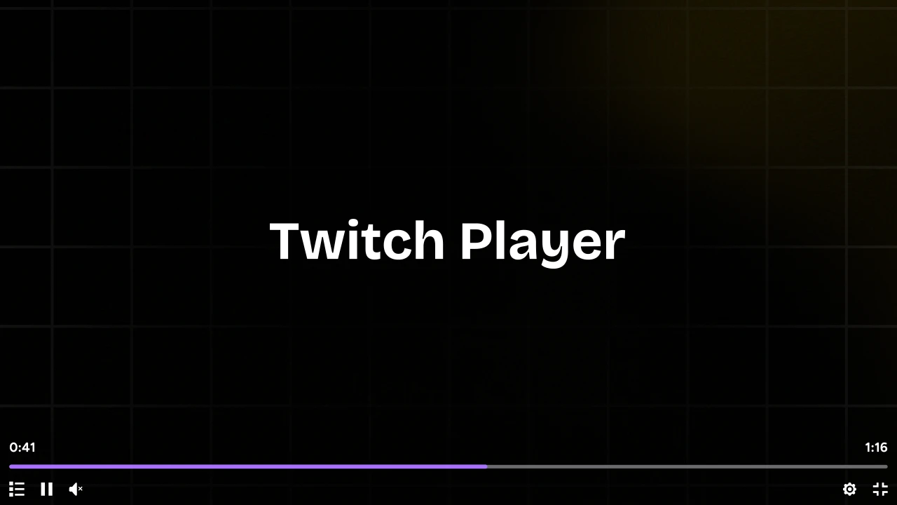 Twitch Video Player