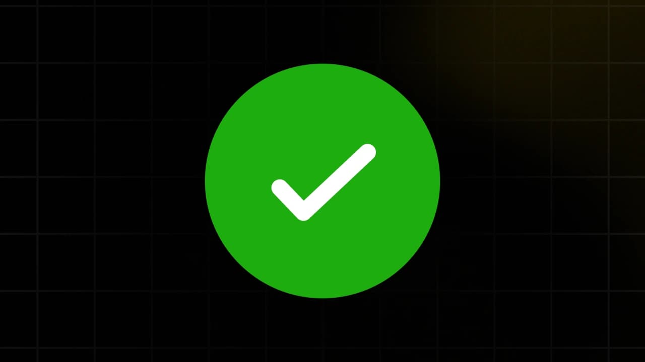 Check Mark With Confetti