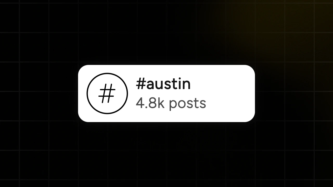 Instagram Hashtag Count Badge