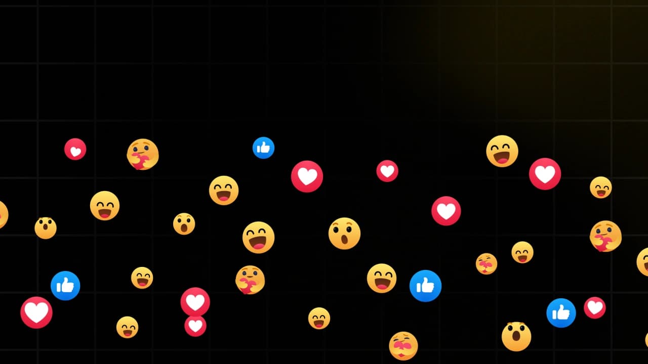 Facebook Live Floating Reactions
