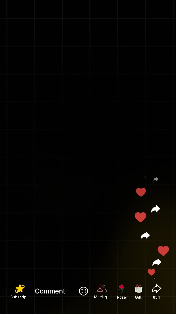 TikTok Live Floating Reaction Vertical