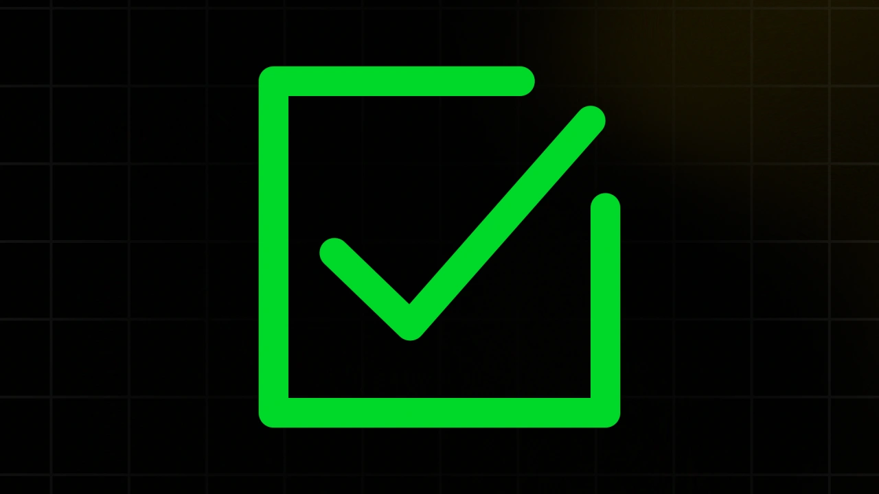 Outlined Check Mark 4